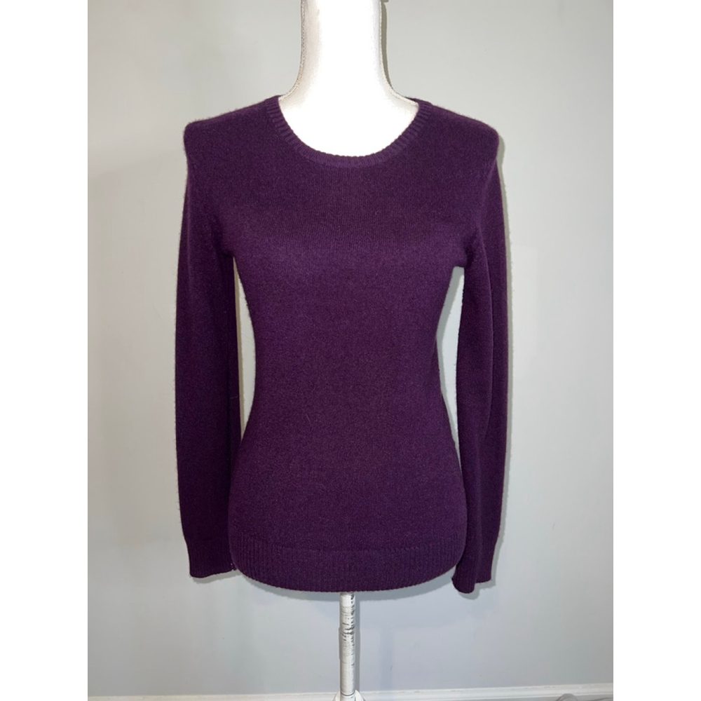 Women's Victorinox Purple Cashmere Crew Neck Sweater XS